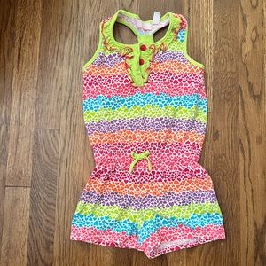 Girls romper short set